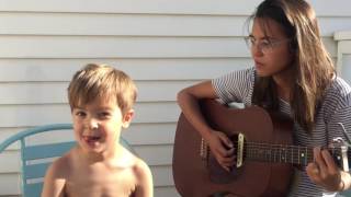 Mom and son sing Frozen duet