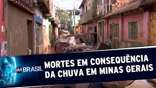 Em quatro dias, chuva forte causa pelo menos 47 mortes em Minas Gerais | SBT Brasil (27/01/20)