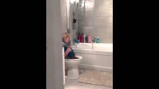 Persistent potty trained little girl!!!