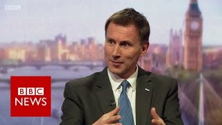 Jeremy Hunt (FULL) interview on Andrew Marr Show - BBC News