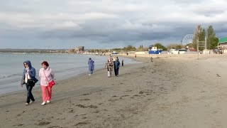 Анапа 18.10.2017 прогулка по пляжу и набережной ЛЮДИ КУПАЮТСЯ в море погода