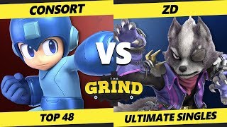 Smash Ultimate Tournament - Consort (Mega Man) Vs. ZD (Wolf) The Grind 112 SSBU Top 64