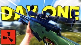 L96 SNIPER ON DAY ONE! - Rust SOLO Series #1