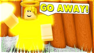 God Player SCARES Players! (ROBLOX BOOGA BOOGA)