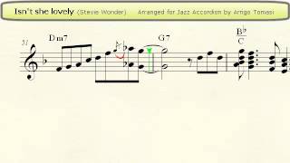 Isn't She Lovely - Jazz Accordion Sheet Music