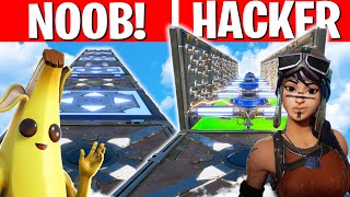 This Deathrun Goes From NOOB to HACKER *HARD* (Fortnite Creative)