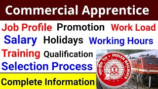 Commercial Apprentice Job Profile,Salary, Working Hours, Holidays,Promotion,Training,Qualification |