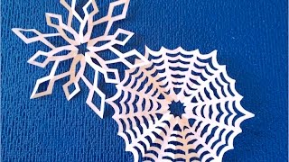 DIY. Как делать простые СНЕЖИНКИ из бумаги. How to cut a paper snowflake
