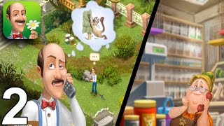 GARDENSCAPES NEW ACRES Walkthrough Gameplay Part 2 - Day 2 (iOS Android)