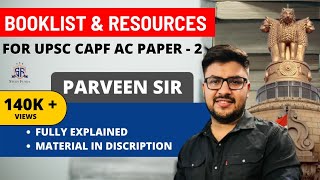 UPSC CAPF AC PAPER 2 FULLY EXPLAINED