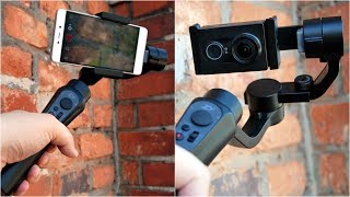 Jeden gimbal do telefonu i kamery sportowej [Zhiyun Smooth-Q + Xiaomi YI]