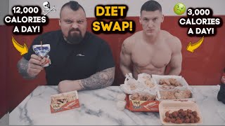 WORLDS STRONGEST MAN SWAPS DIET WITH BODYBUILDER | MattDoesFitness