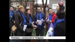 Eminescu, comemorat la Timisoara