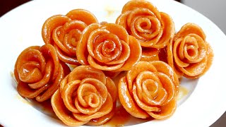 মাত্র দুটি উপকরন দিয়ে গোলাপ ফুল পিঠা | Golapful Pitha | Rose Pitha | Pitha Recipe