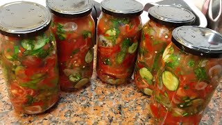 ОБАЛДЕННЫЙ САЛАТ НА ЗИМУ / ПОНРАВИТСЯ ВСЕМ.
          (ХОМ ШАКАРОБ)