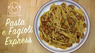 Pasta e Fagioli Express con Passato di Verdure - Anche Senza Glutine