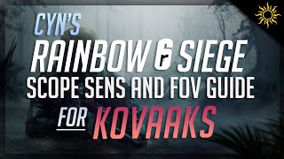 How to find your Rainbow Six: Siege Scope Sensitivity and FOV for Kovaaks Aim Trainer
