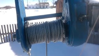 САМОДЕЛЬНАЯ Лебедка из тормозной трещетки