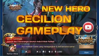 NEW HERO CECILION GAMEPLAY - HERO OP MAGE BARU YANG AKAN RILIS | SKILLNYA SAKIT BANGET!!!