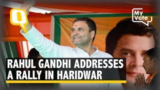 2019 Elections | Rahul Gandhi Addresses a Rally in Haridwar