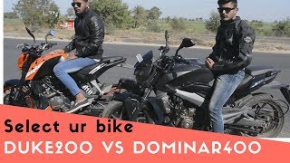 Duke 200 ABS vs Dominar 400 2020