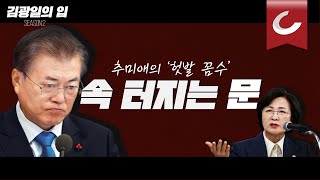 [김광일의 입] 추미애의 ‘헛발 꼼수’, 속 터지는 문