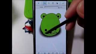スマホで。LINEスタンプ作りに使えるアプリ。スケッチブック