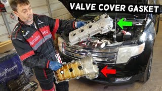 FORD EDGE VALVE COVER GASKET REPLACEMENT 3.5 LINCOLN MKX FORD FLEX