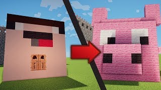 ДОМ НУБА ПРОТИВ СВИНКА ПЕППА ДОМА В МАЙНКРАФТ (MINECRAFT)
