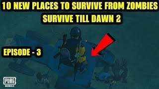 *NEW* 10 PLACES TO SURVIVE FROM ZOMBIES IN SURVIVE TILL DAWN 2 | PUBG Mobile 0.12.5 New Update!