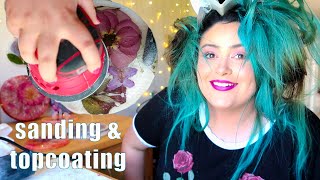 How To Sand & Topcoat Resin!
