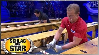 Spiel 12 - Durchsägen - Schlag den Star