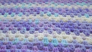Детский плед крючком.How to crochet a baby blanket.