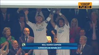 Premiacion del Real Madrid Campeon de la Super Copa De España 2017