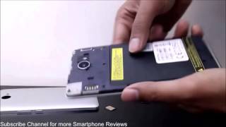 Infinix Note 2 X600 - How to Remove Back Cover to Insert Battery, SIM and Micro SD Card