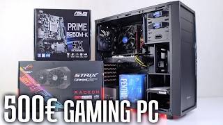 500€ Gaming PC 2017 | G4560 RX 470 | Battlefield 1 - GTA 5 - Doom