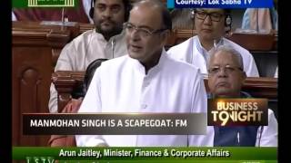 Arun Jaitley Defends Manmohan Singh | Says He Is A Scapegoat