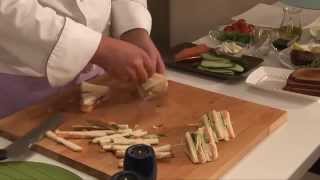 Праздничное ассорти из канапе для фуршета