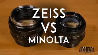 Zeiss Planar T ZE 50mm F1.4 vs Minolta MD Rokkor X 50mm F1.4