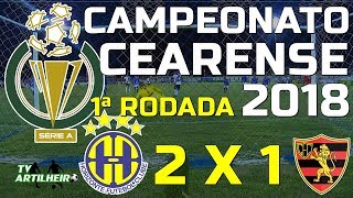 [Cearense '18] 1ª Rodada | Horizonte FC 2 x 1 Guarani EC (J) | TV ARTILHEIRO