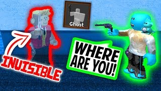 INVISIBLE TROLLING WITH GHOST PERK!! *HE GOT MAD* (Roblox Murder Mystery 2)