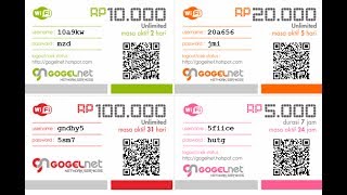 Tutorial Voucher Hotspot Mikrotik with QR Code- Free download Voucher script