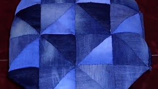 Как сшить  сидушку на стул из старых джинсов /Сидушка своими руками