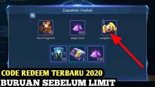 KODE REDEEM MOBILE LEGEND TERBARU 2020 BURUAN KLAIM SEBELUM LIMIT FRAGMENT GRATIS| MLBB INDONESIA