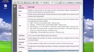 Access'te Veritabanı Oluşturma - 1