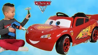 New Disney Cars 3 Lightning McQueen Battery Powered 6V Ride On Car Park Test Drive Ckn Toys