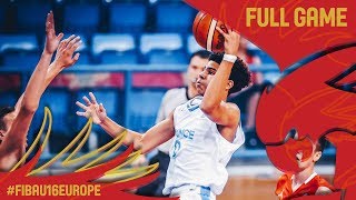 France v Croatia - Full Game - Semi-Final - FIBA U16 European Championship 2017