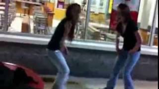 Girl Kicked in the Groin
