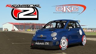 rFactor 2 [HD++] ★ Abarth 500 Assetto Corse @ Dallas Karting Complex
