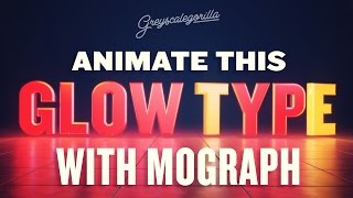 Cinema 4D Tutorial - How To Animate A Logo Type with Mograph
